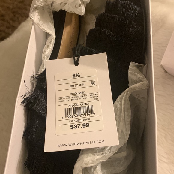 Who What Wear Black Annie Sandals - Picture 3 of 4